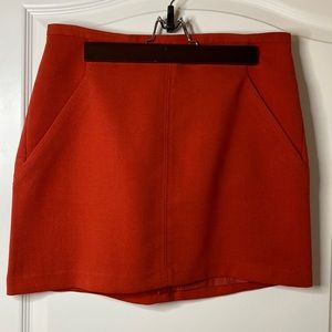 Gap burnt orange mini skirt NWT